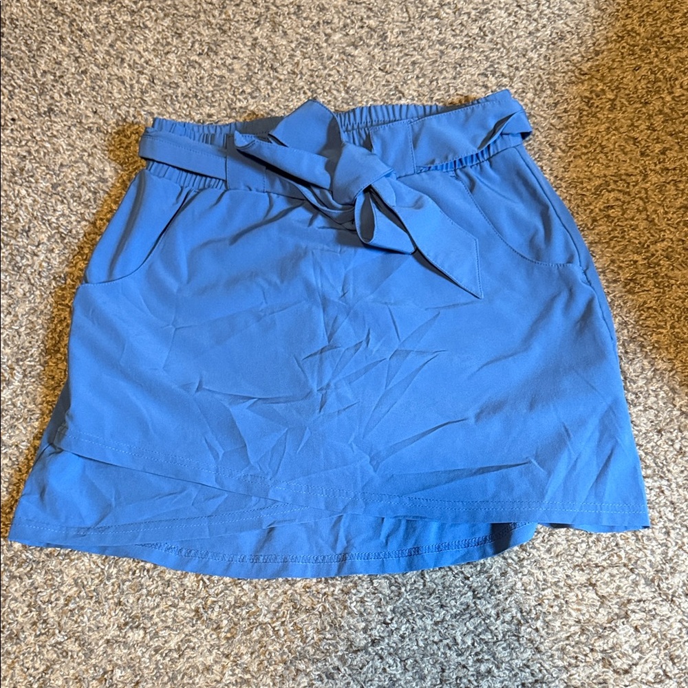 Blue Golf Skirt with Built in Shorts